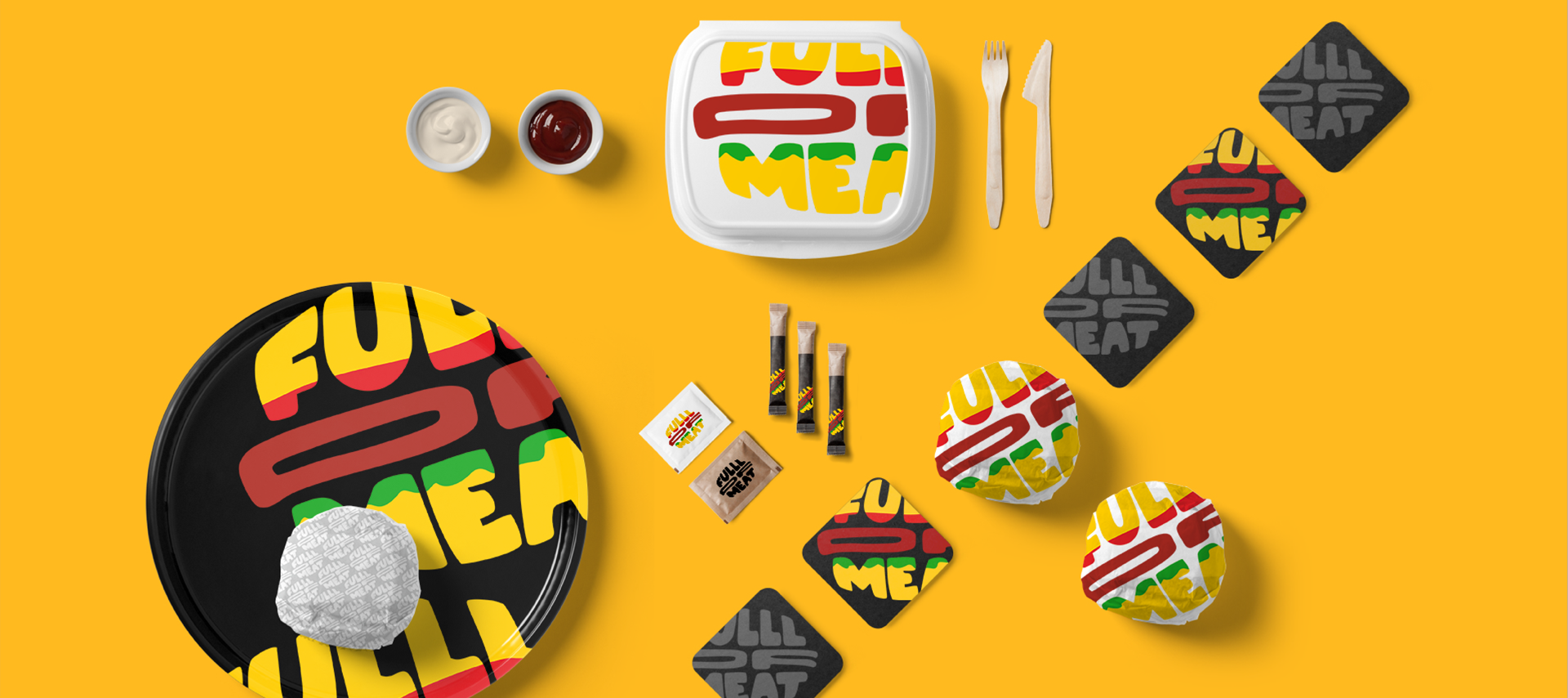 Photo #4: Burger FULL of MEAT - Logo design and brand creation at Rocketmen Agency branding studio