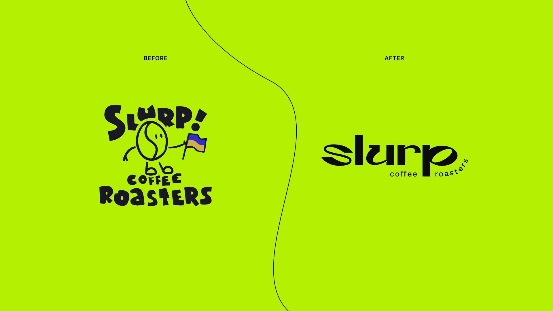 Photo #2: Slurp - a coffee showroom in Kyiv. - Logo design and brand creation at Rocketmen Agency branding studio
