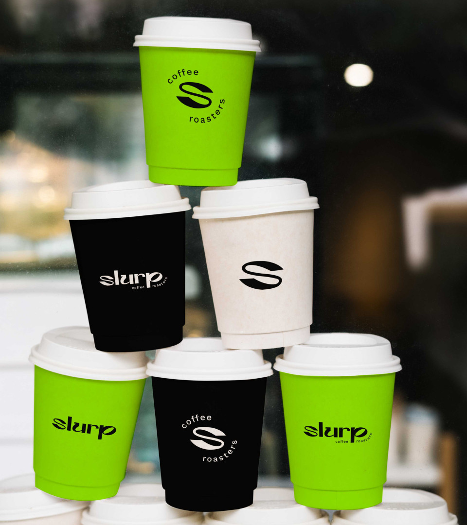 Photo #3: Slurp - a coffee showroom in Kyiv. - Logo design and brand creation at Rocketmen Agency branding studio