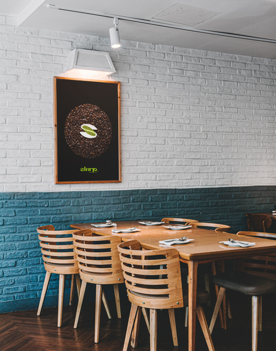 Photo #9: Slurp - a coffee showroom in Kyiv. - Logo design and brand creation at Rocketmen Agency branding studio