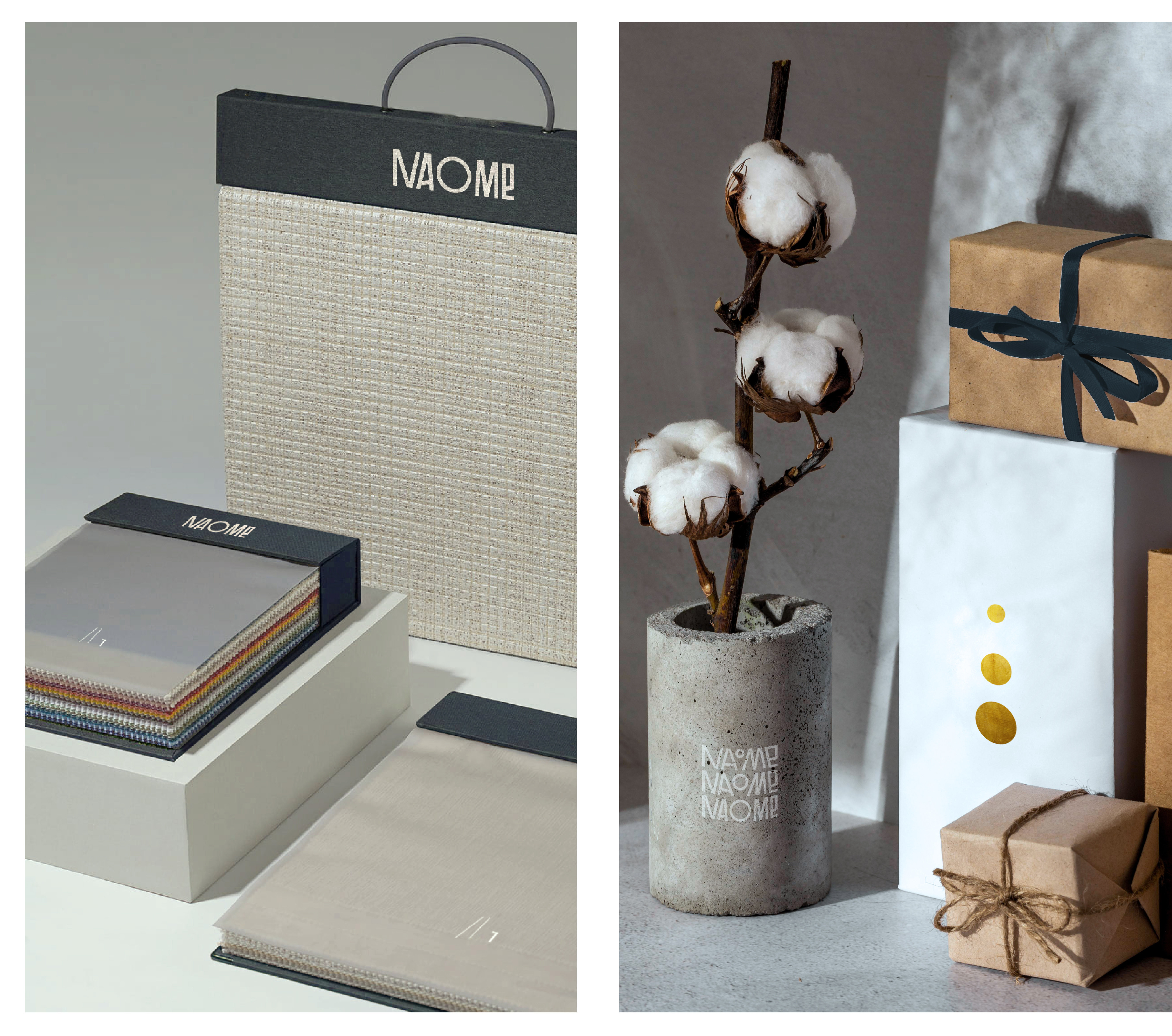 Photo #10: Naome - a manufacturer of natural home textiles in the USA - Logo design and brand creation at Rocketmen Agency branding studio