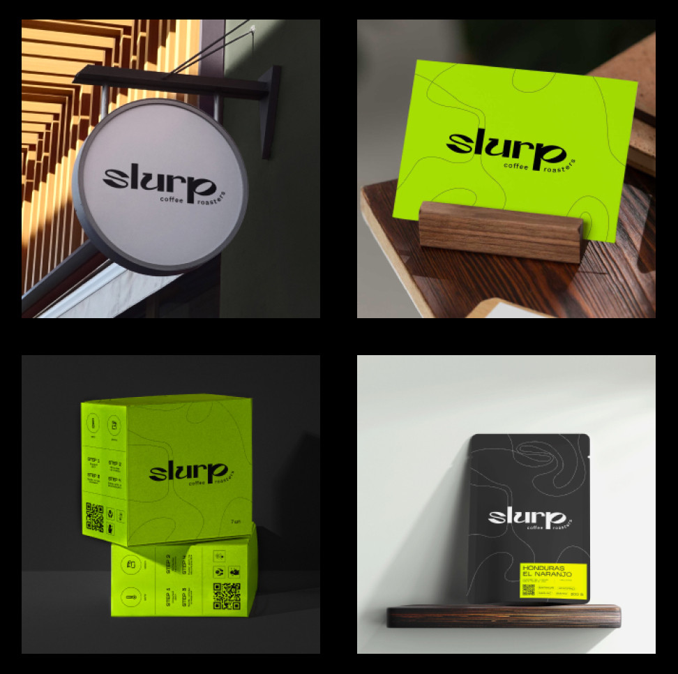 Photo #1: Slurp - a coffee showroom in Kyiv. - Logo design and brand creation at Rocketmen Agency branding studio