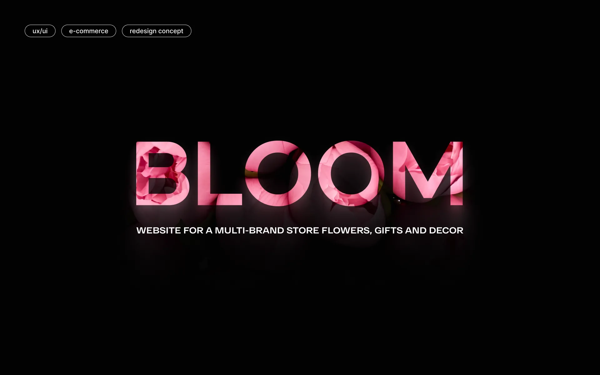 Фото №1: Bloom - интернет магазин флористики - Разработка логотипа и создание бренда в студии брендинга Rocketmen Agency