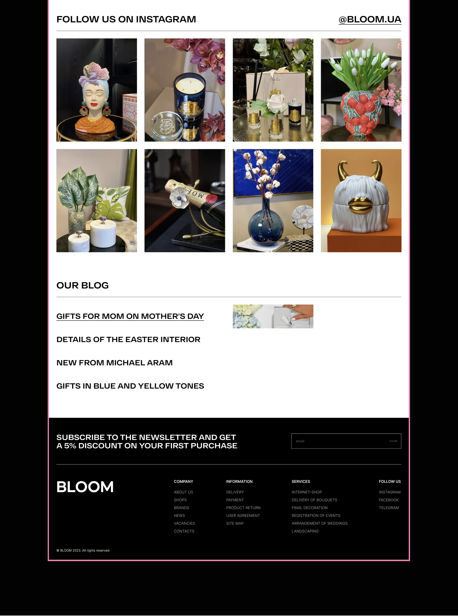 Фото №5: Bloom - интернет магазин флористики - Разработка логотипа и создание бренда в студии брендинга Rocketmen Agency