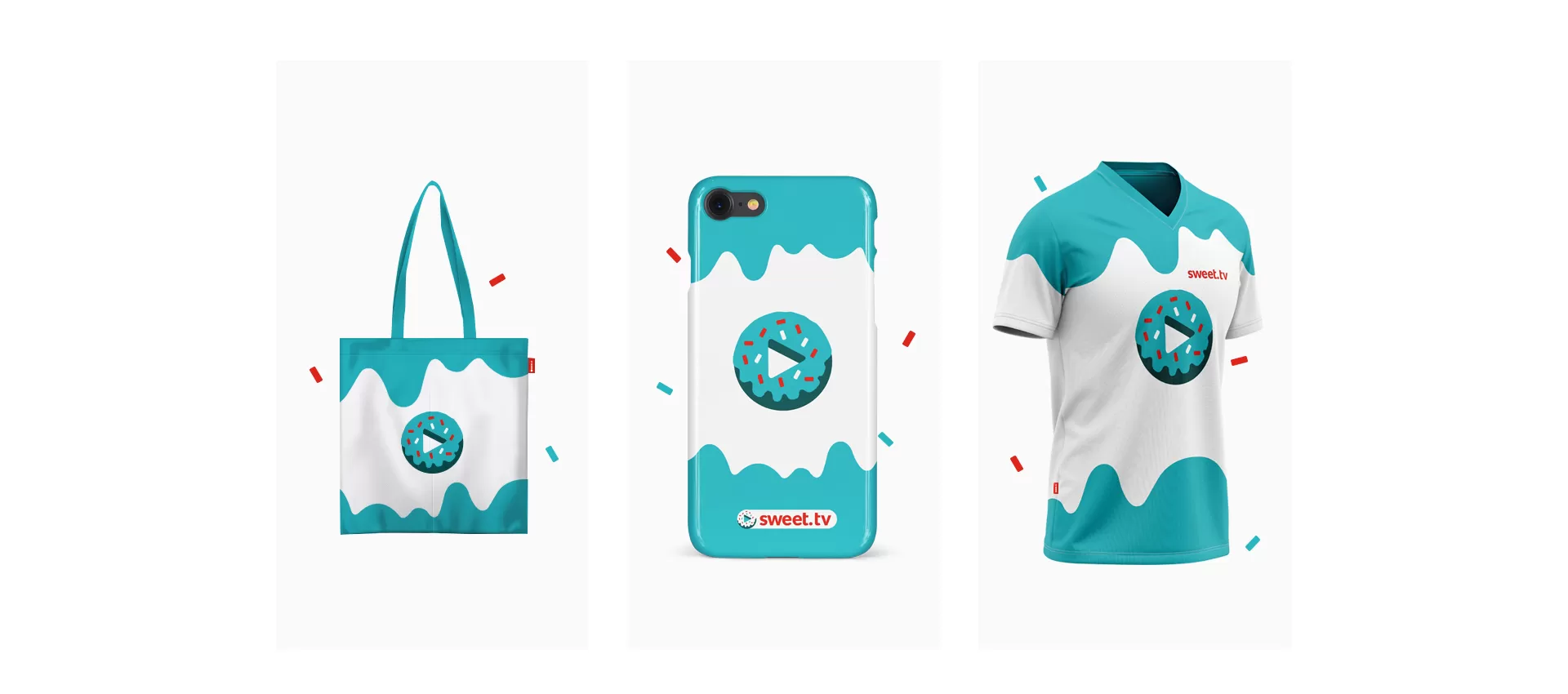 Фото №2: Компания SWEET TV - Разработка логотипа и создание бренда в студии брендинга Rocketmen Agency