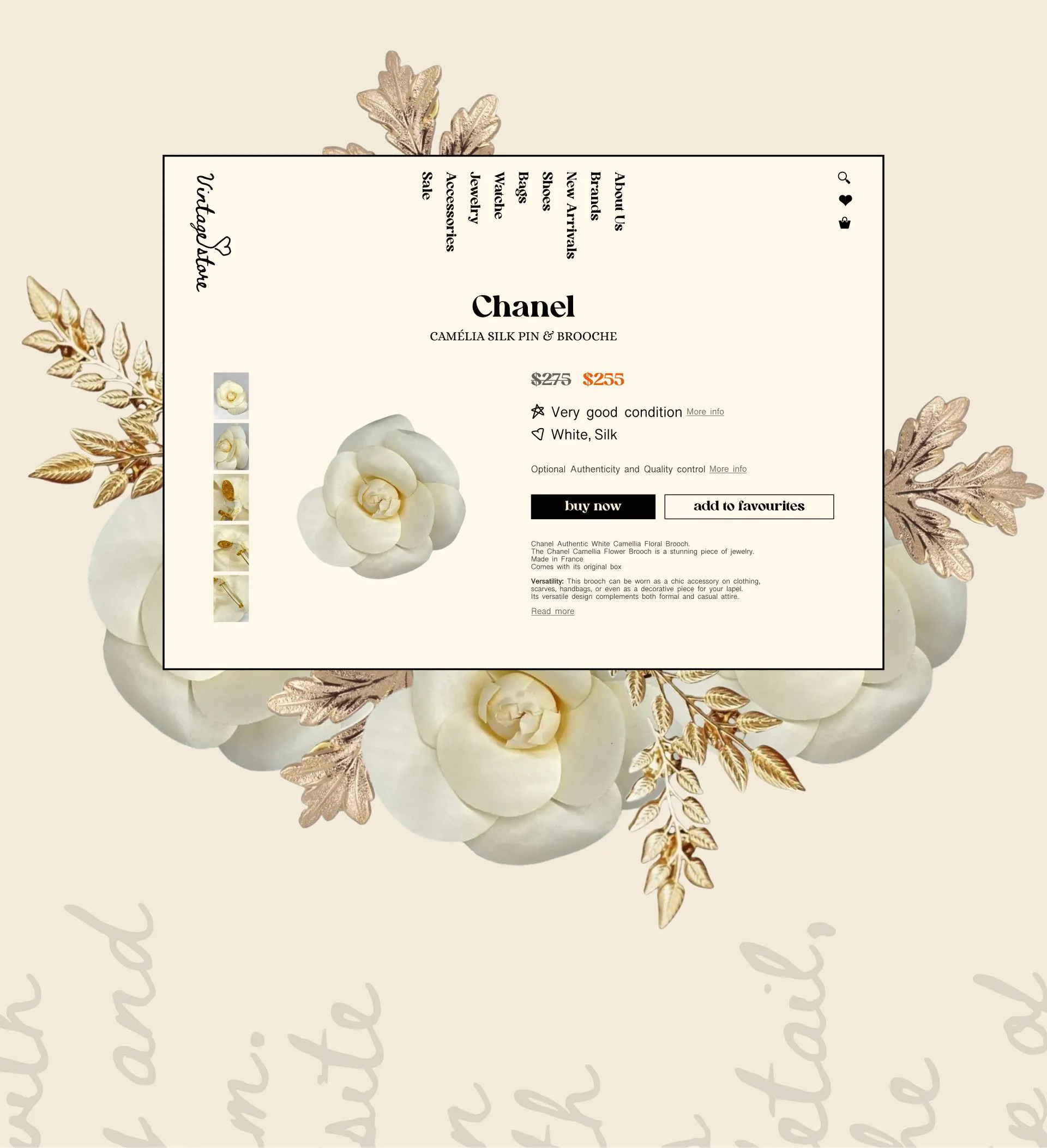 Фото №6:  Vintage – интернет-магазин винтажных аксессуаров - Разработка логотипа и создание бренда в студии брендинга Rocketmen Agency