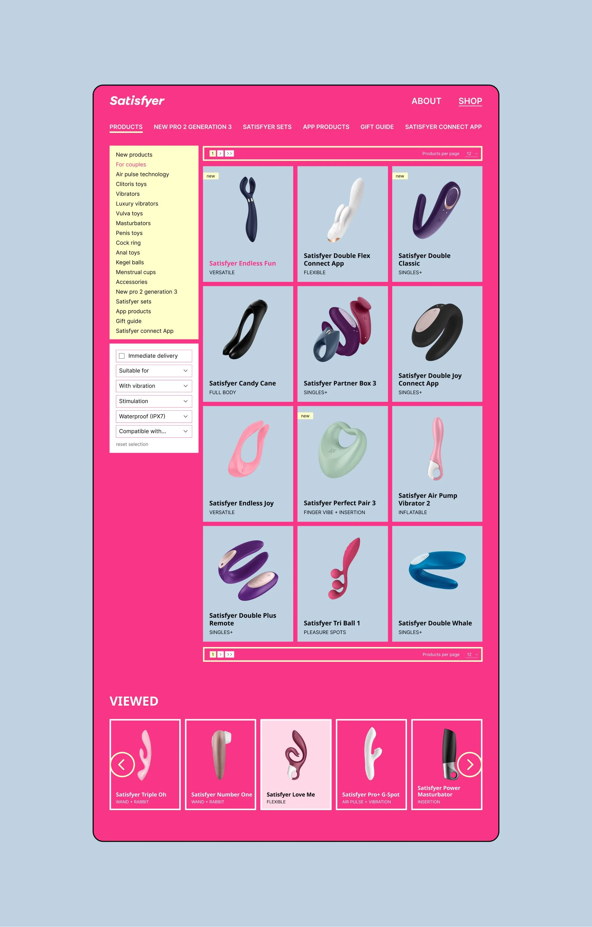 Фото №8: Satisfyer - магазин товаров 18+ - Разработка логотипа и создание бренда в студии брендинга Rocketmen Agency