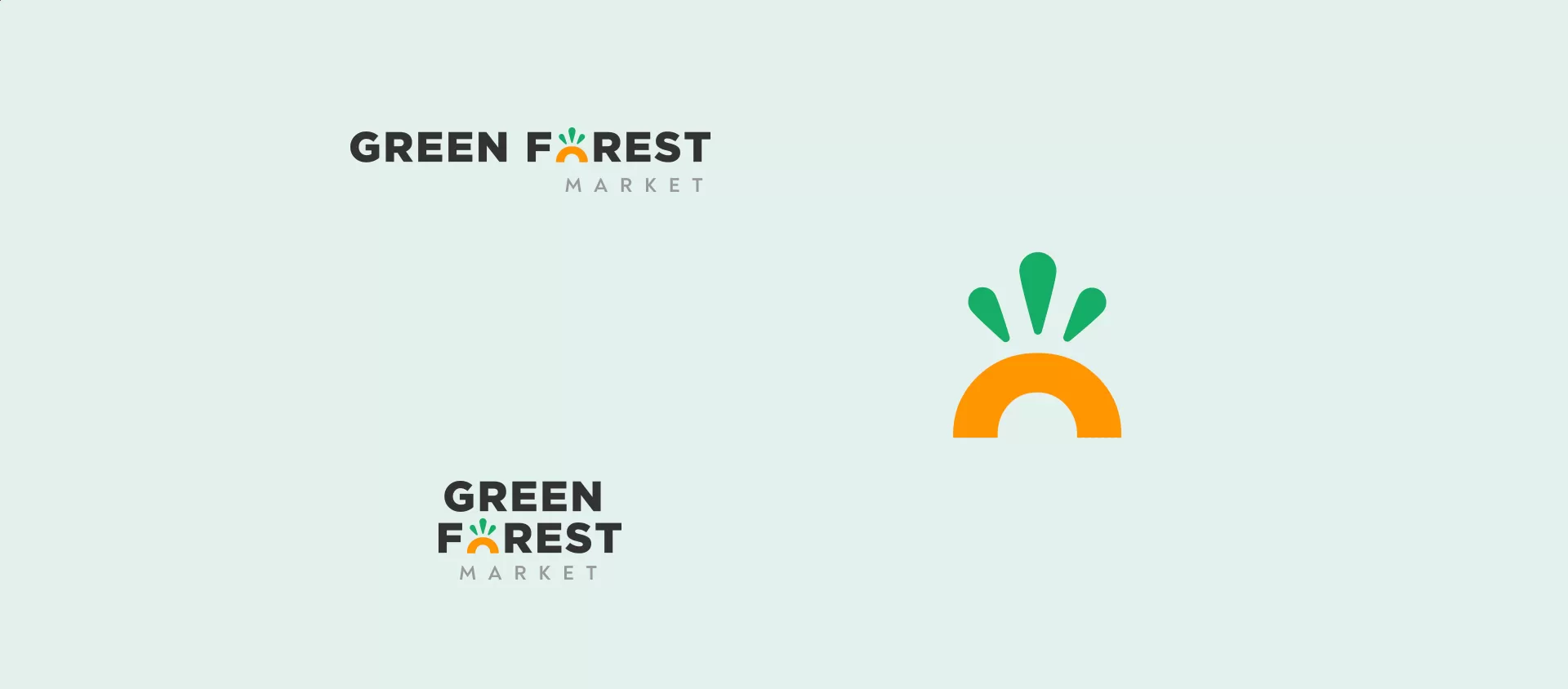 Фото №1: Для Green Forest Market - Разработка логотипа и создание бренда в студии брендинга Rocketmen Agency