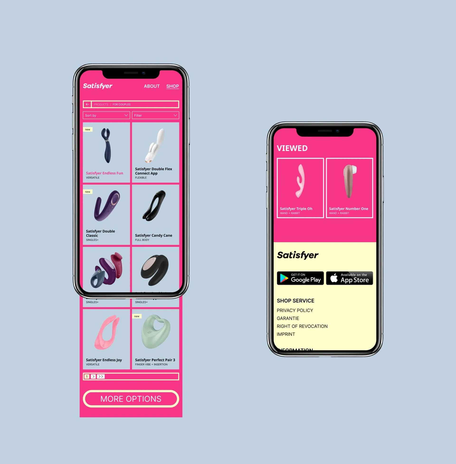 Фото №9: Satisfyer - магазин товаров 18+ - Разработка логотипа и создание бренда в студии брендинга Rocketmen Agency