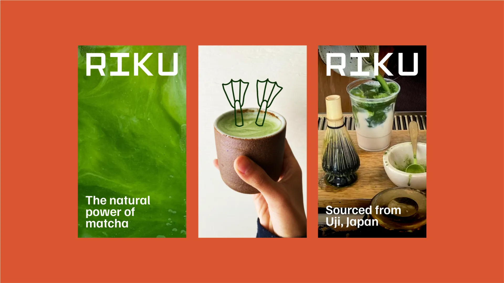 Фото №3: Riku - бренд матчи и чая - Разработка логотипа и создание бренда в студии брендинга Rocketmen Agency