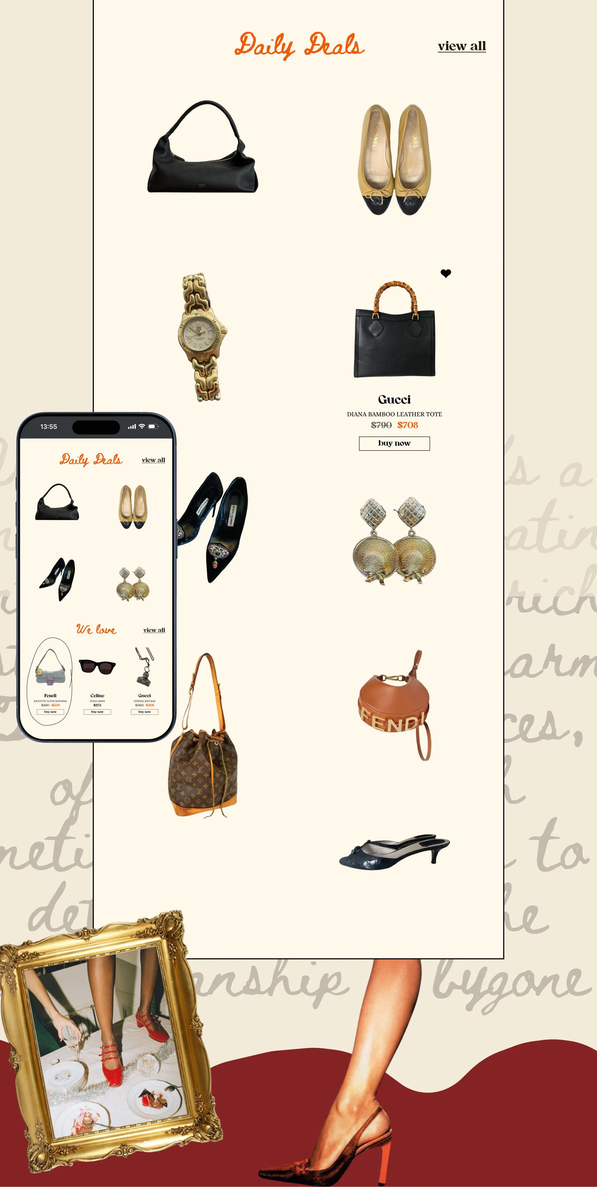 Фото №4:  Vintage – интернет-магазин винтажных аксессуаров - Разработка логотипа и создание бренда в студии брендинга Rocketmen Agency