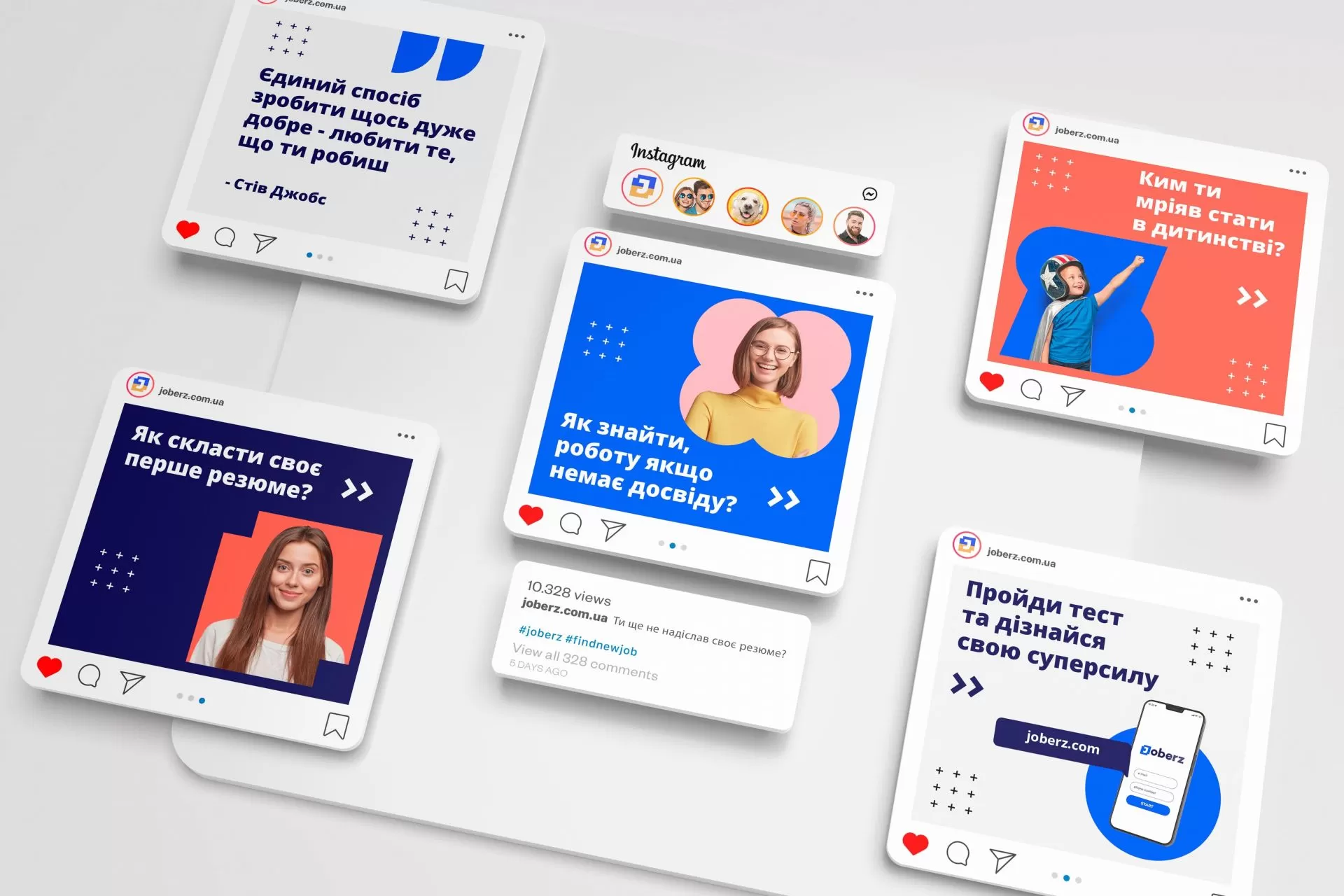 Фото №9: Разработка бренда  Joberz - Разработка логотипа и создание бренда в студии брендинга Rocketmen Agency