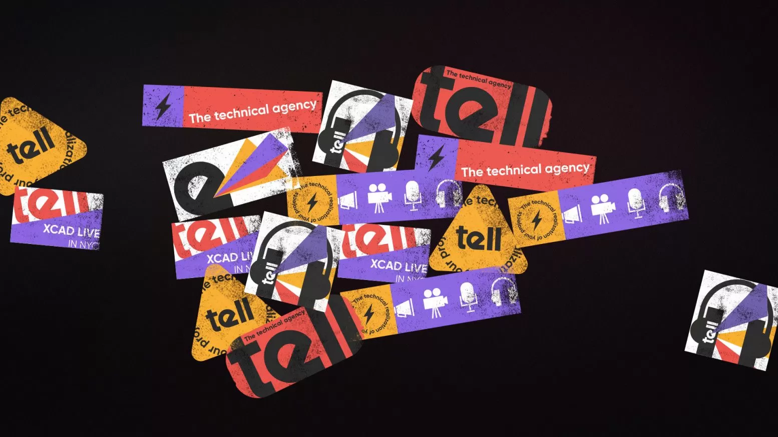 Фото №8: Tell - технический суппорт концертов и трансляций - Разработка логотипа и создание бренда в студии брендинга Rocketmen Agency
