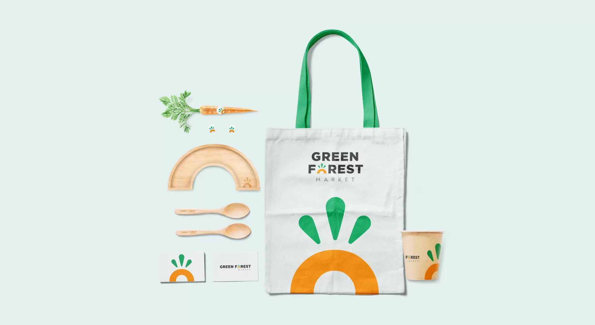 Фото №2: Для Green Forest Market - Разработка логотипа и создание бренда в студии брендинга Rocketmen Agency