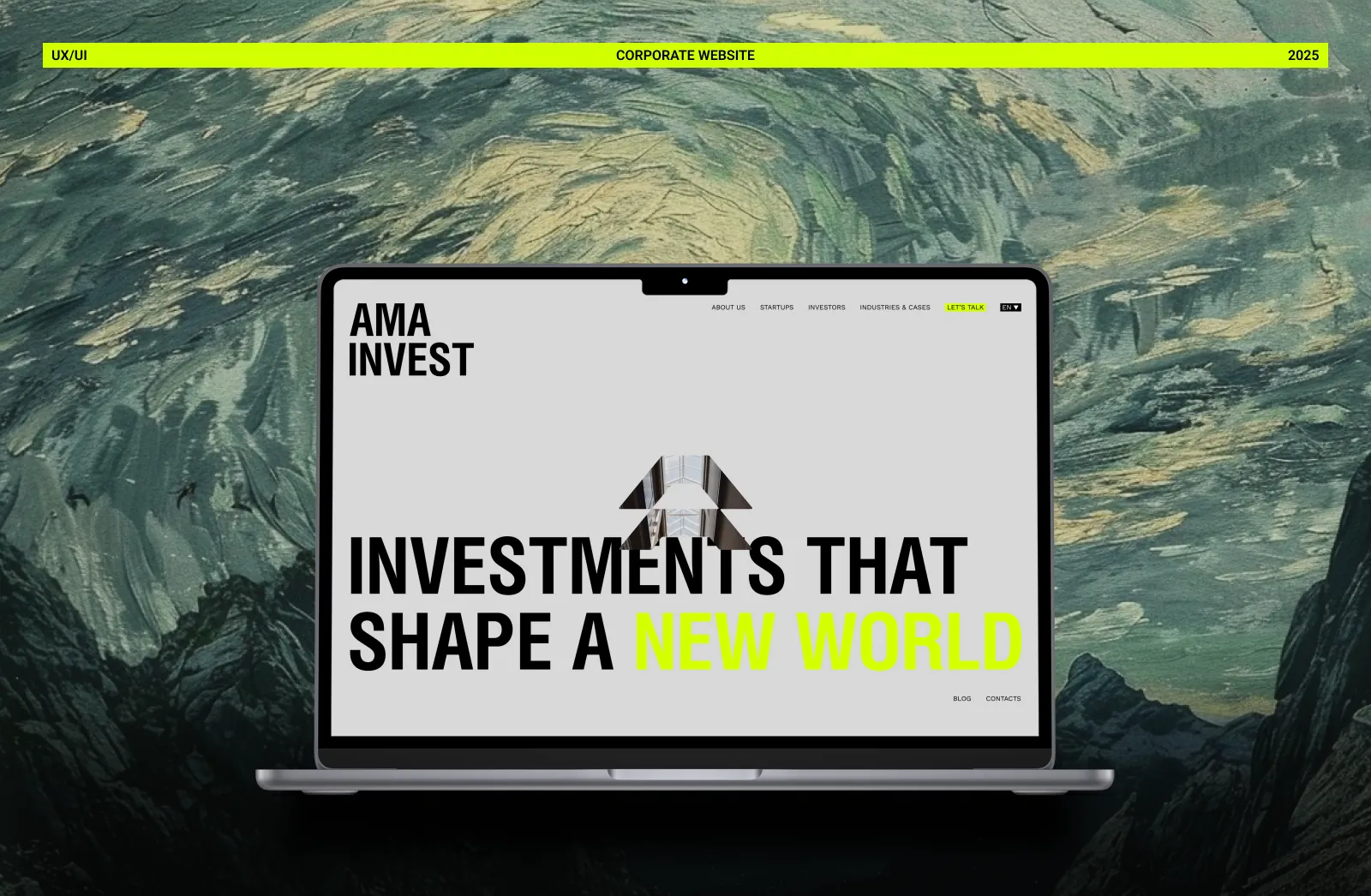 Фото №1: AMA Invest —  корпоративний сайт для інвестиційної компанії - Разработка логотипа и создание бренда в студии брендинга Rocketmen Agency