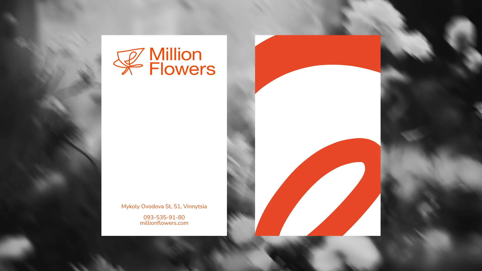 Фото №3: Million Flowers - ребрендинг сети цветочных магазинов - Разработка логотипа и создание бренда в студии брендинга Rocketmen Agency