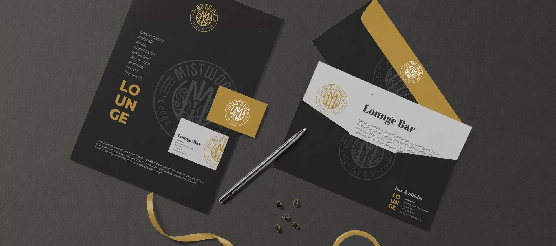 Фото №3: Для лаунж-бара Mistwood - Разработка логотипа и создание бренда в студии брендинга Rocketmen Agency