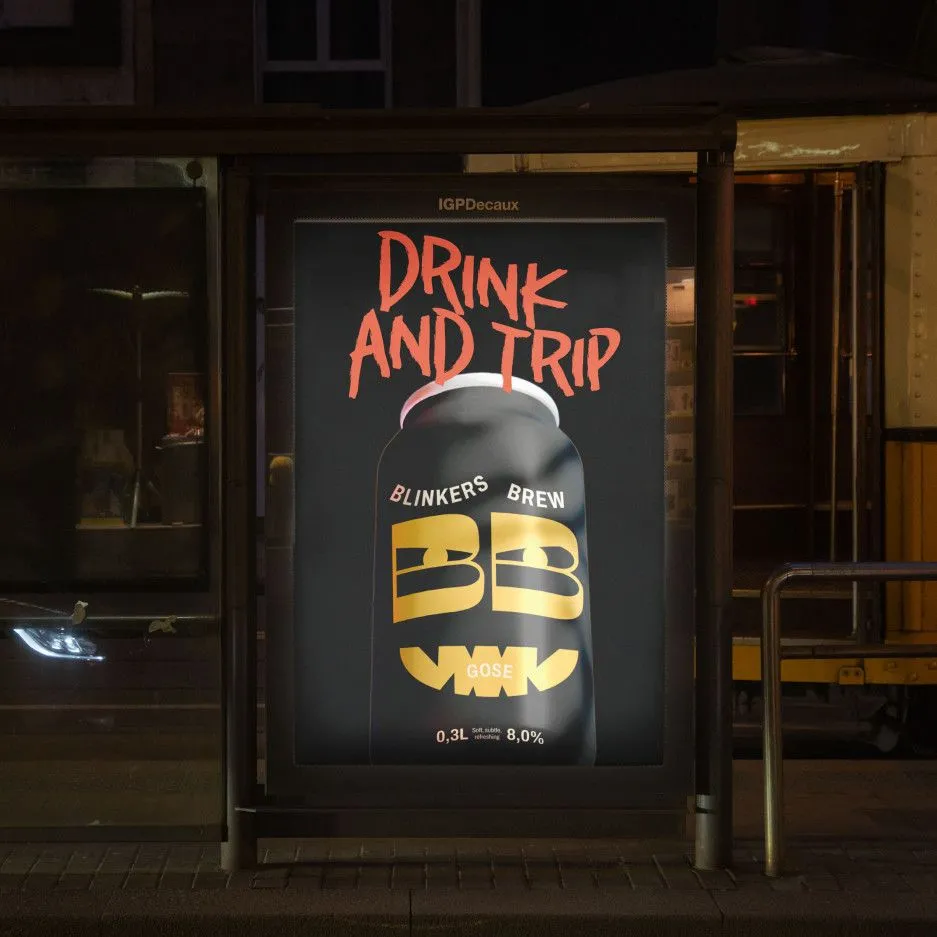 Фото №8: Blinkers Brew -  бренд пива - Разработка логотипа и создание бренда в студии брендинга Rocketmen Agency