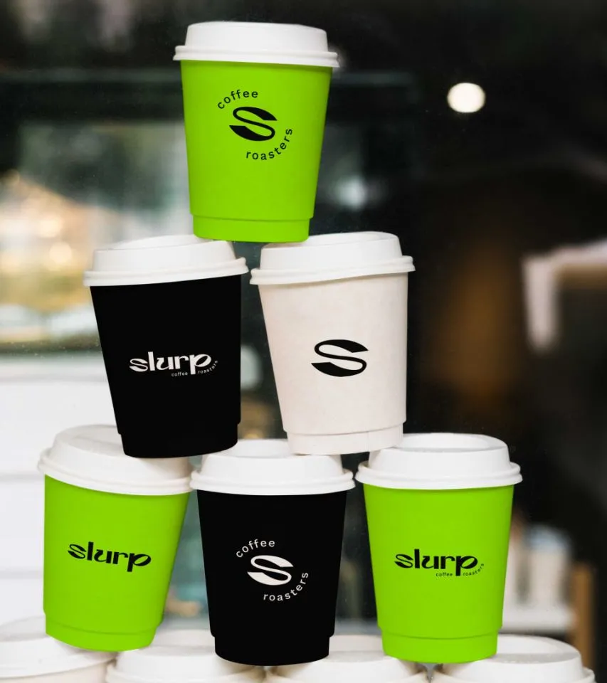 Фото №3: Slurp - кофейный шоурум в Киеве - Разработка логотипа и создание бренда в студии брендинга Rocketmen Agency